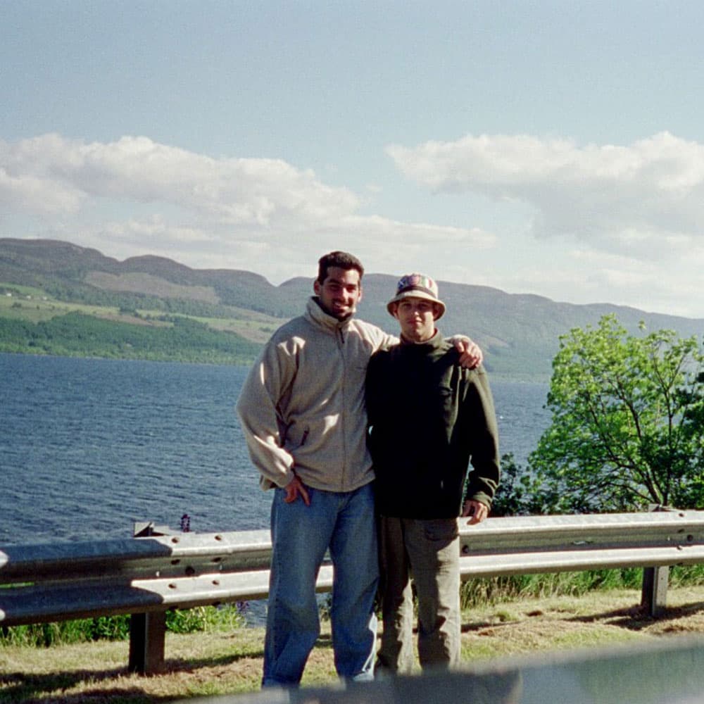Joe and me in Scotland at Loch Ness