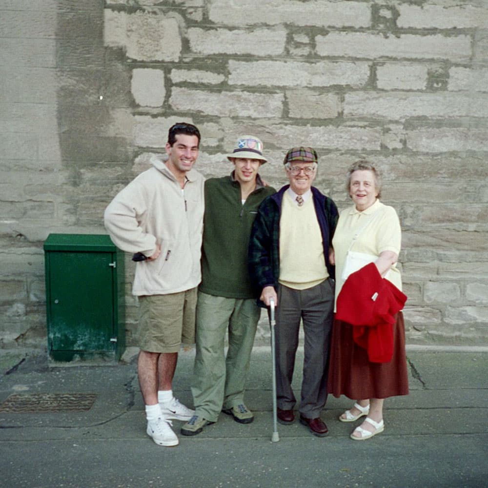 Me and Joey with my Uncle in Scotland